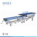 AG-HS004 com sistema de travamento central para transporte hospitalar manual de pacientes